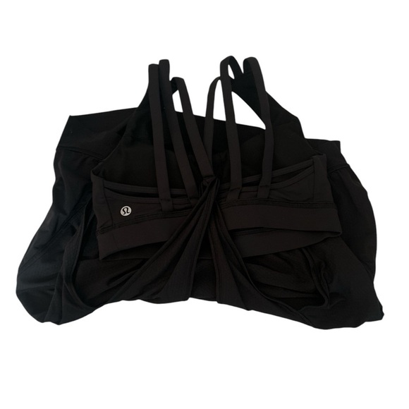 Lululemon Flow Y 2-in-1 Tank Built in Bra Strappy Flowy Tank Top - Picture 6 of 7